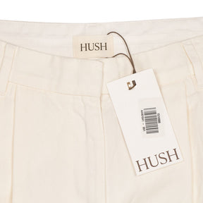 Hush Ecru Lya Cotton Wide Leg Trousers
