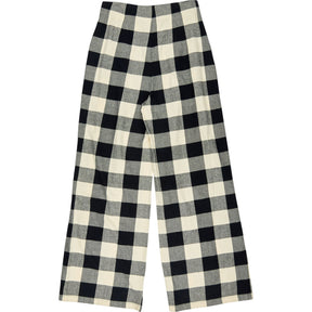 Omnes Black & Cream Check Trousers