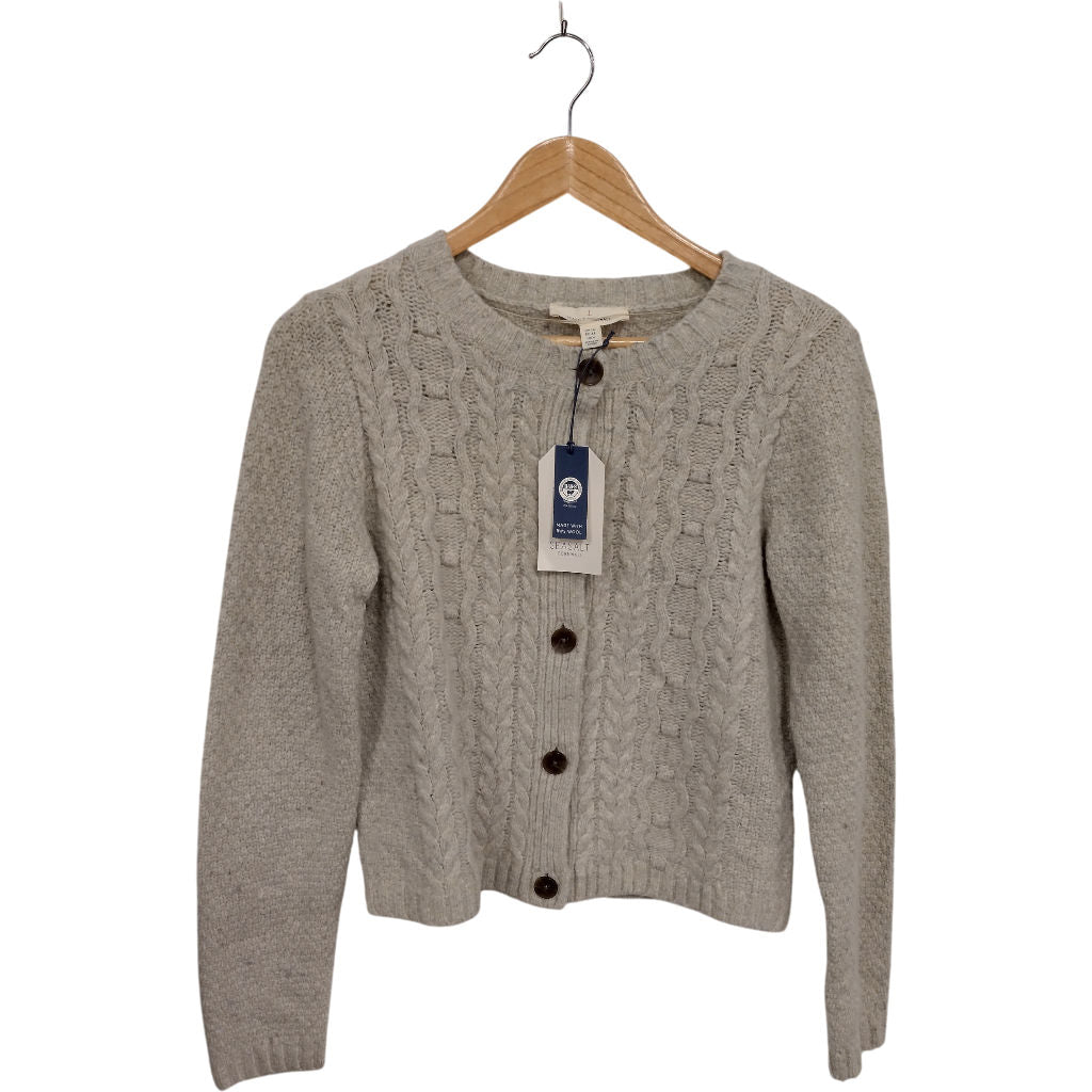 Seasalt Cornwall Tressa Aran Cable Knit Cardigan
