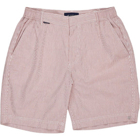Mr Marvis Red Stripe Seersucker Shorts