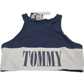 Tommy Jeans Blue Elastane Navy Top