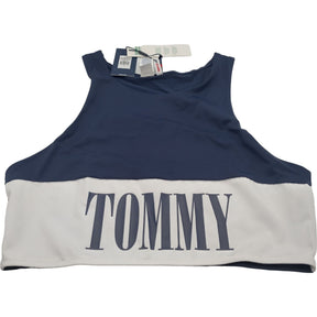 Tommy Jeans Blue Elastane Navy Top