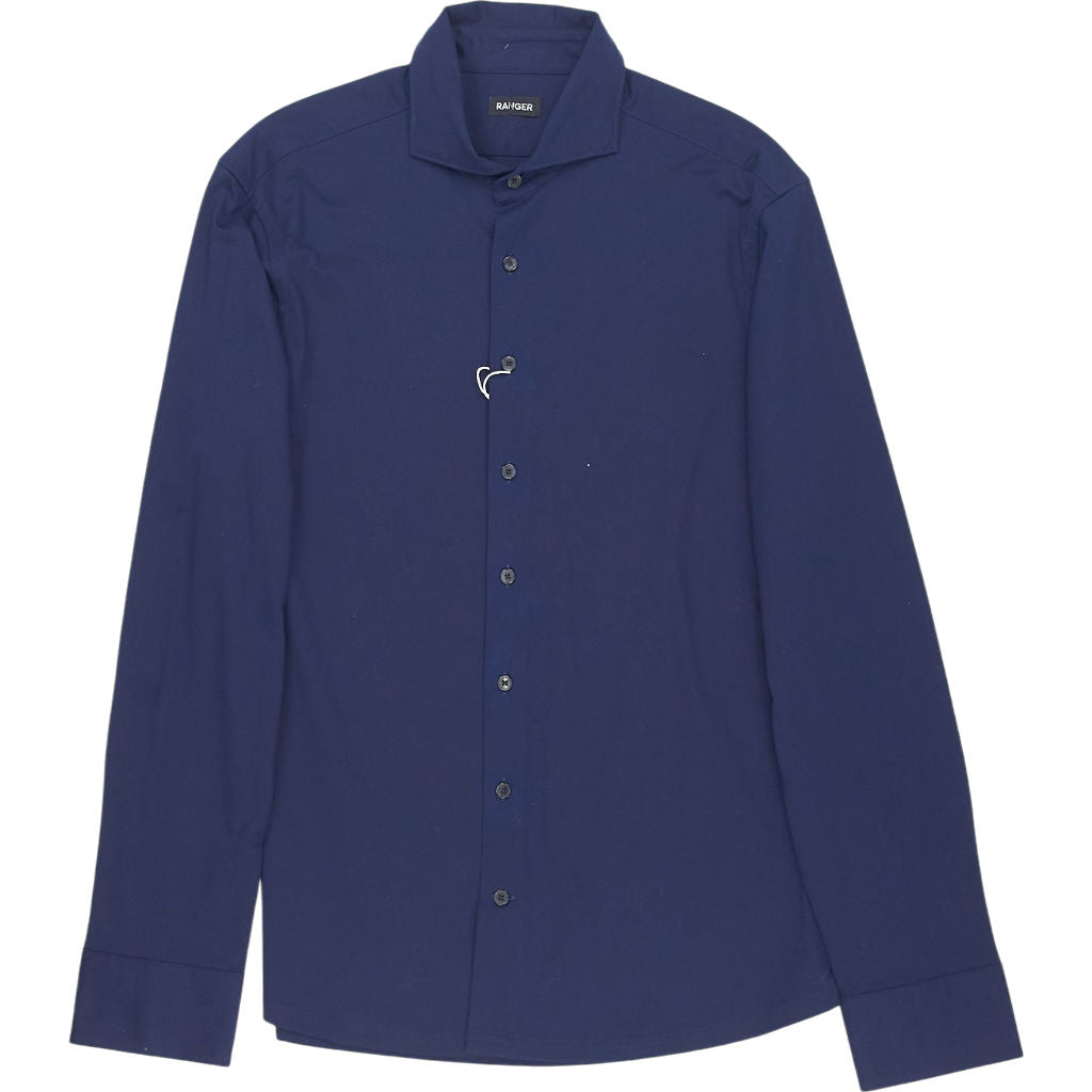 Ranger Navy Knit Cotton Shirt M