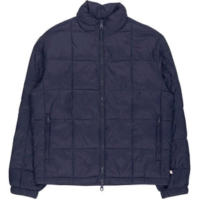 Farah Navy Gene Square Wadded Parka Coat