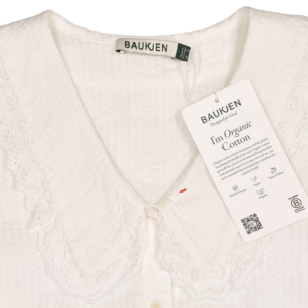 Baukjen White Marti Organic Cotton Blouse