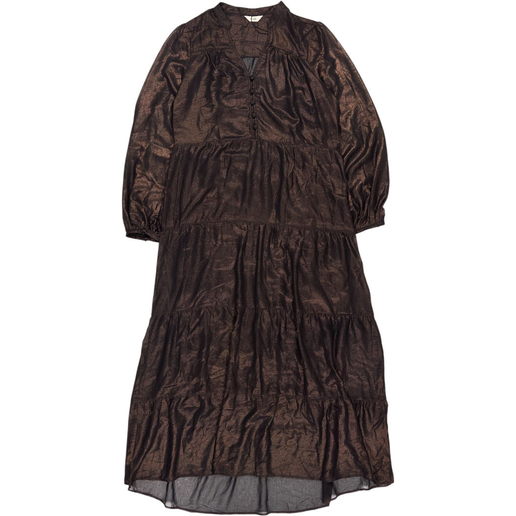 Hush Bronze Metallic Abelia Dress