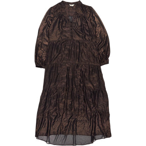 Hush Bronze Metallic Abelia Dress