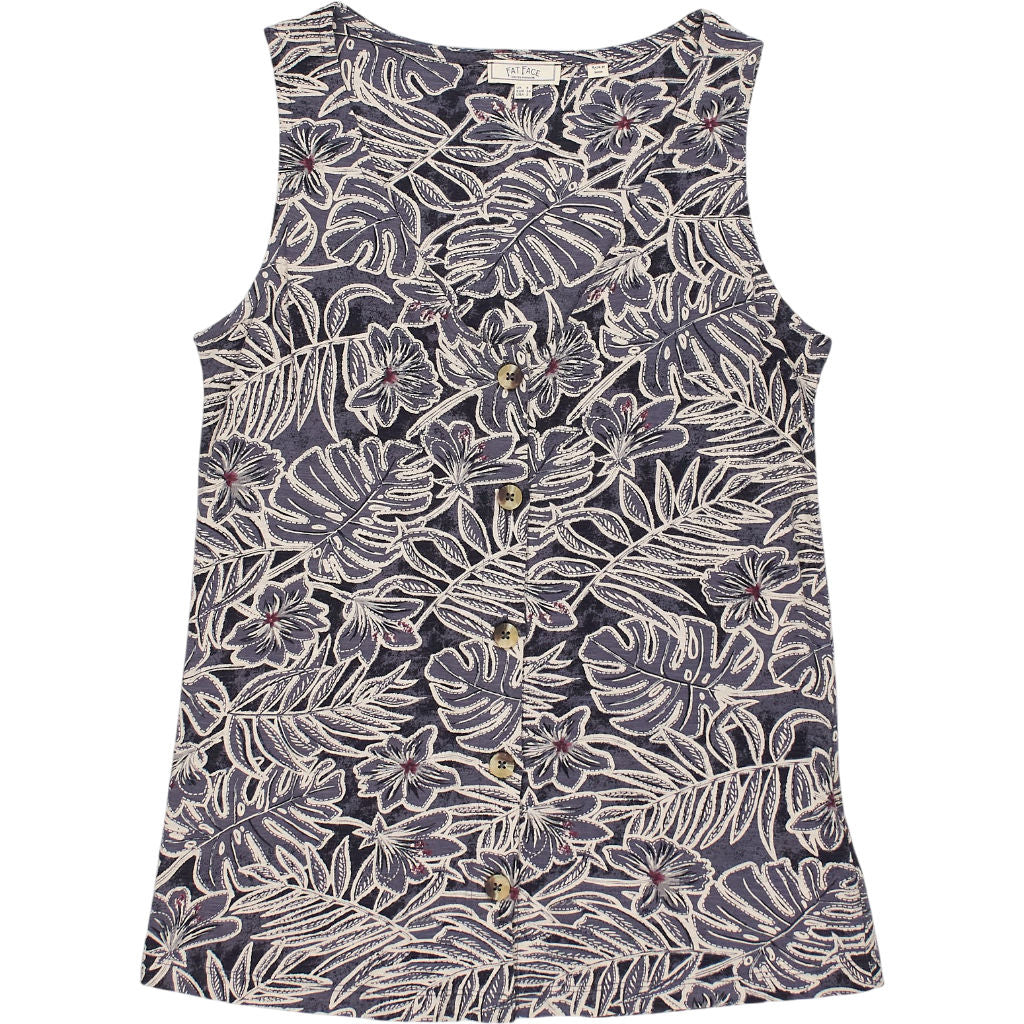 Fat Face Blue Floral Sleeveless Top
