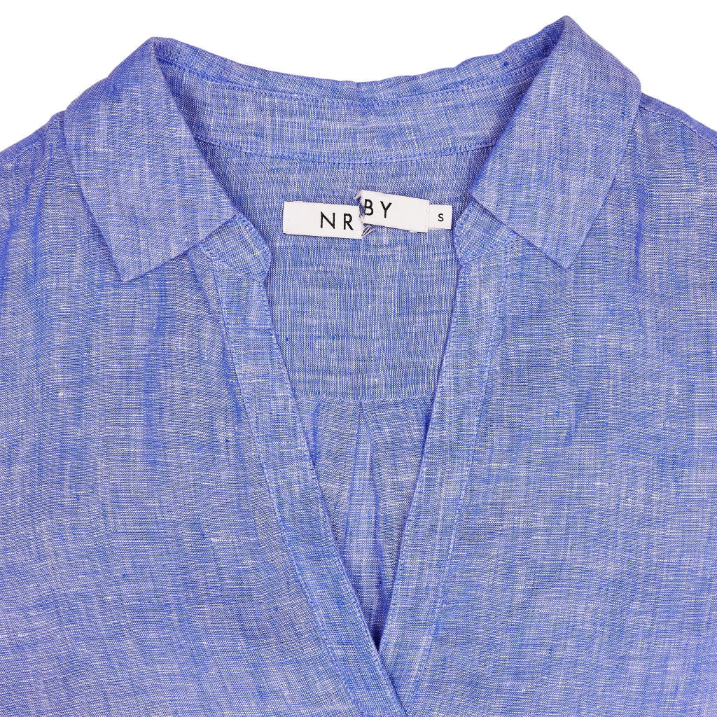 NRBY Blue Linen Shirt