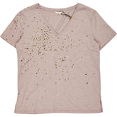 Hush Mushroom Grey Confetti V Tee