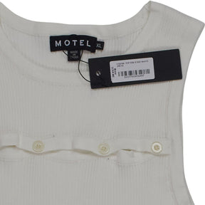 Motel White Caena Top Rib