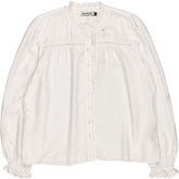 Baukjen White Estela Broderie Detail Blouse
