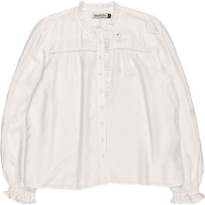 Baukjen White Estela Broderie Detail Blouse