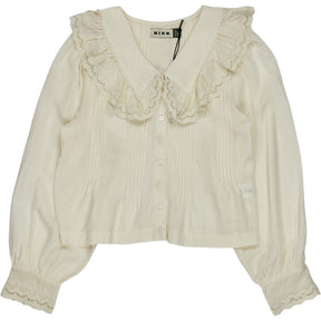 Rixo Pearl Perry Top Cream Lace