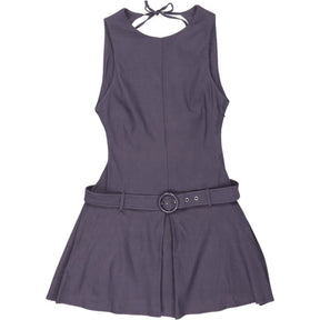 Motel Grey Avasha Backless Mini Dress