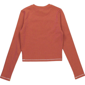 Basic Pleasure Mode Orange Striped Top