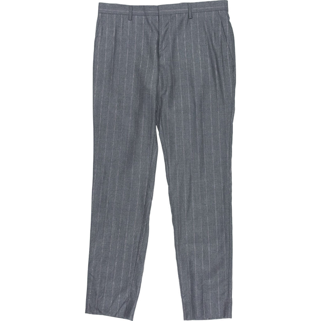 Tommy Hilfiger Grey Striped Tailored Trousers