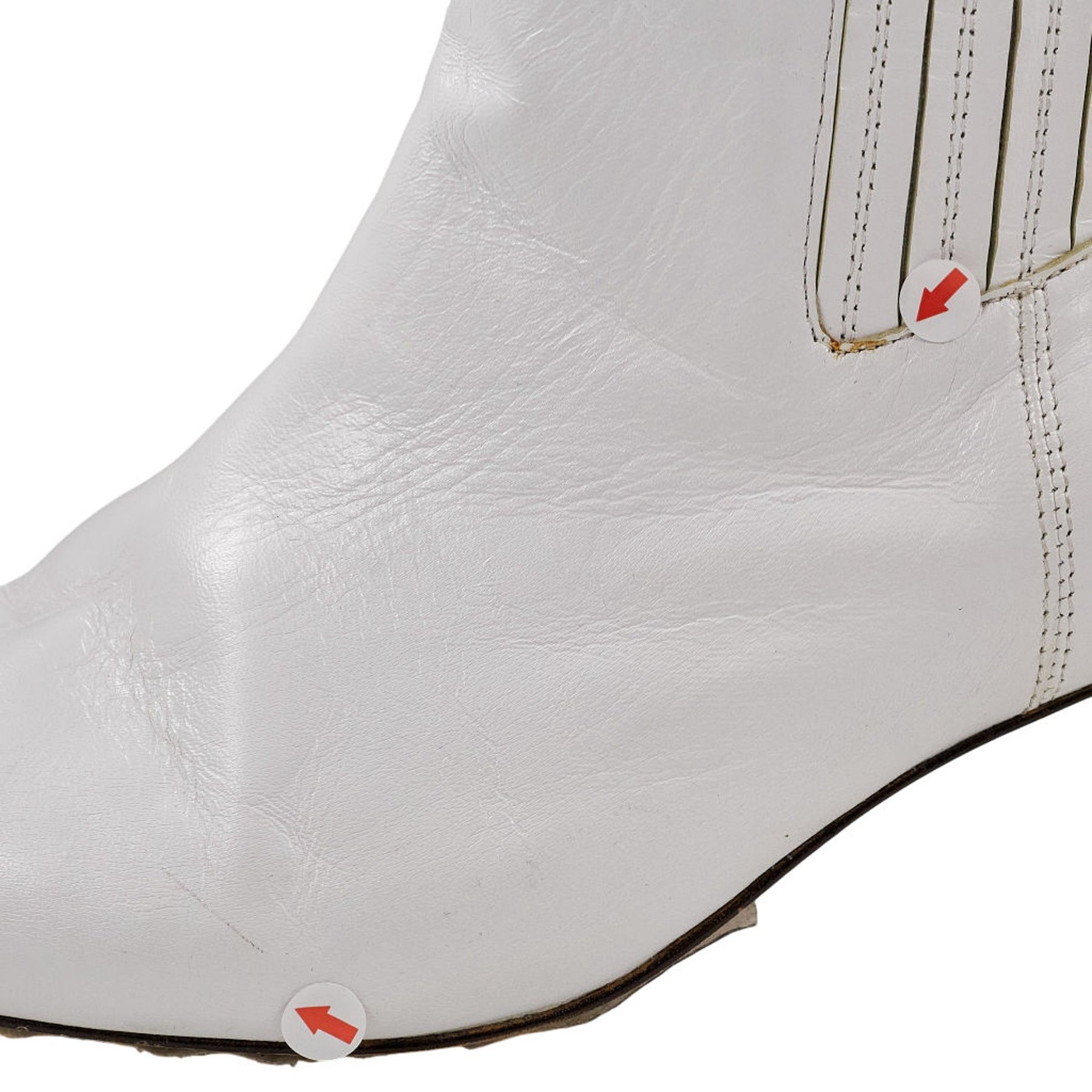 Mother of Pearl White Ankle Boots EU 40