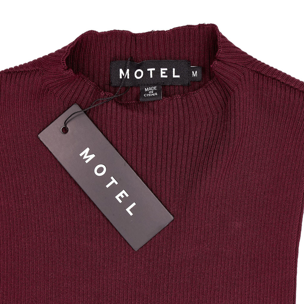 Motel Burgundy Knit Tank