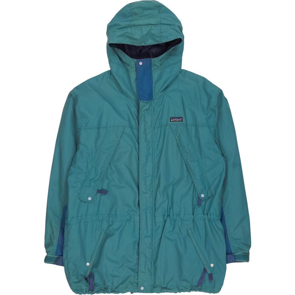 Patagonia Teal Hooded Outdoor Jacket