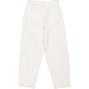 Baukjen White Organic Barrel Leg Jeans