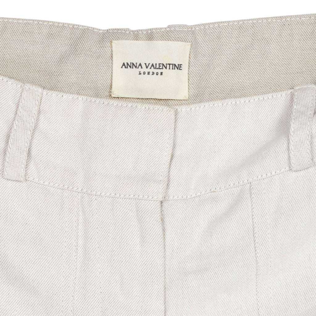 Anna Valentine Beige Wide Leg Trousers