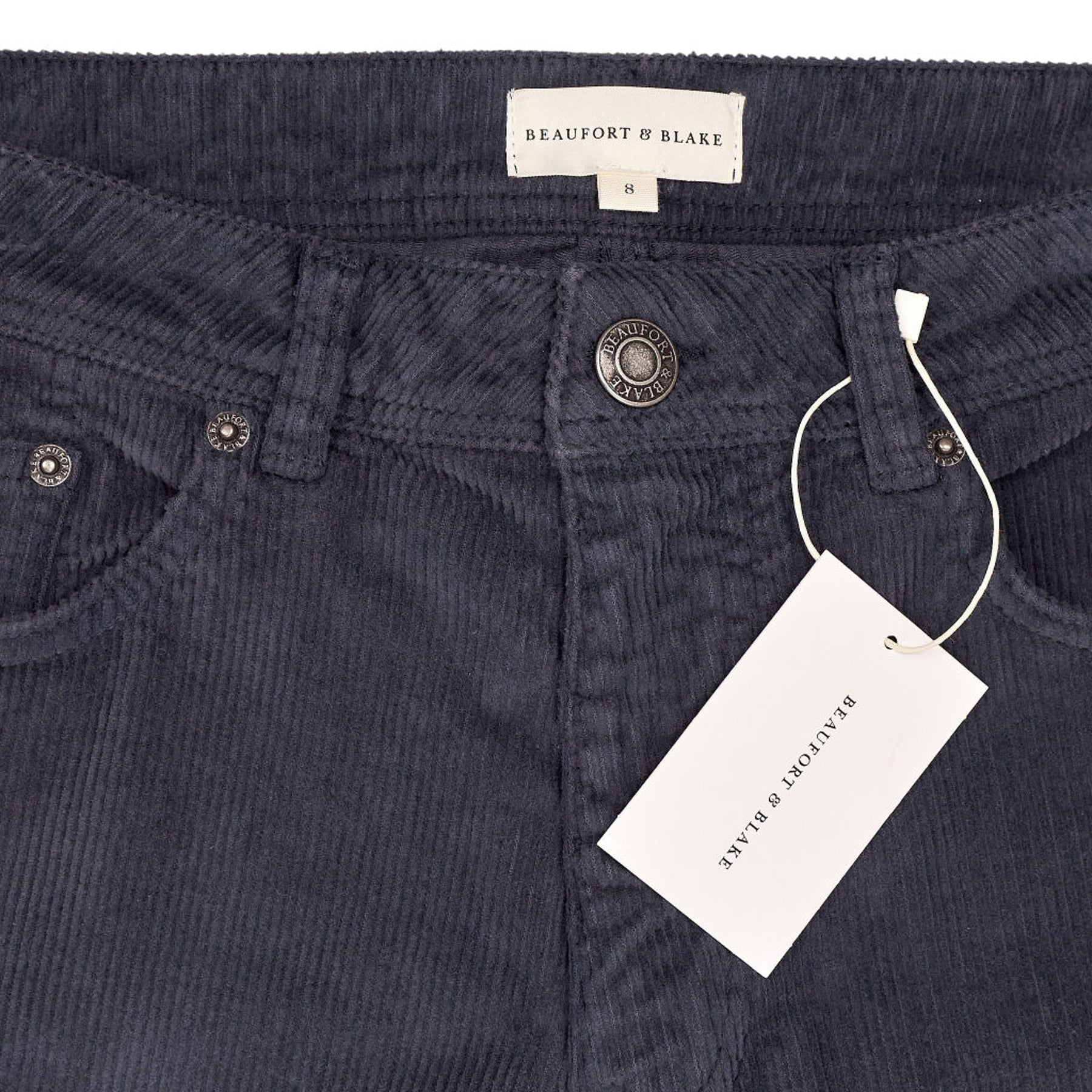Beaufort & Blake Navy Corduroy Trousers