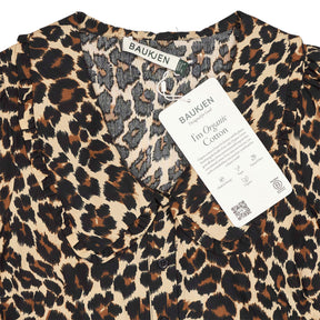 Baukjen Brown Leopard Imogen Midi Dress