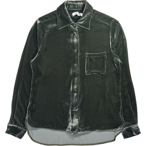 NRBY Green Velvet Shirt