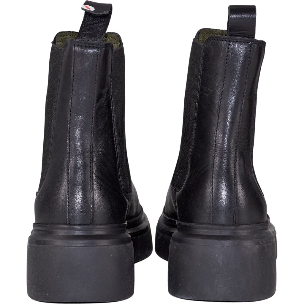 Barbour Black Leather Chelsea Boots