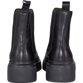 Barbour Black Leather Chelsea Boots