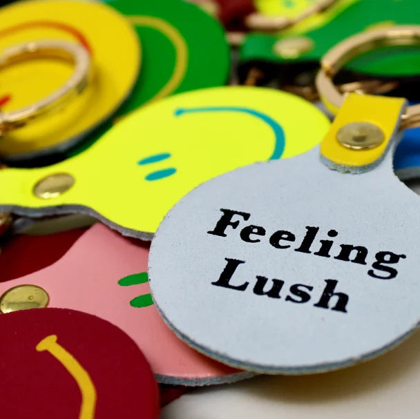 'Feeling Lush' Smilie Keyring