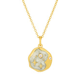 Pink Opal and Pearl Enamel Starry Night Necklace - 2 colours