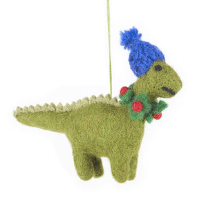Handmade Felt Decoration - Cosy David Dinosaur