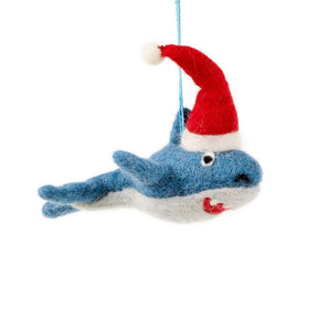 Handmade Felt Decoration - Santa Jaws