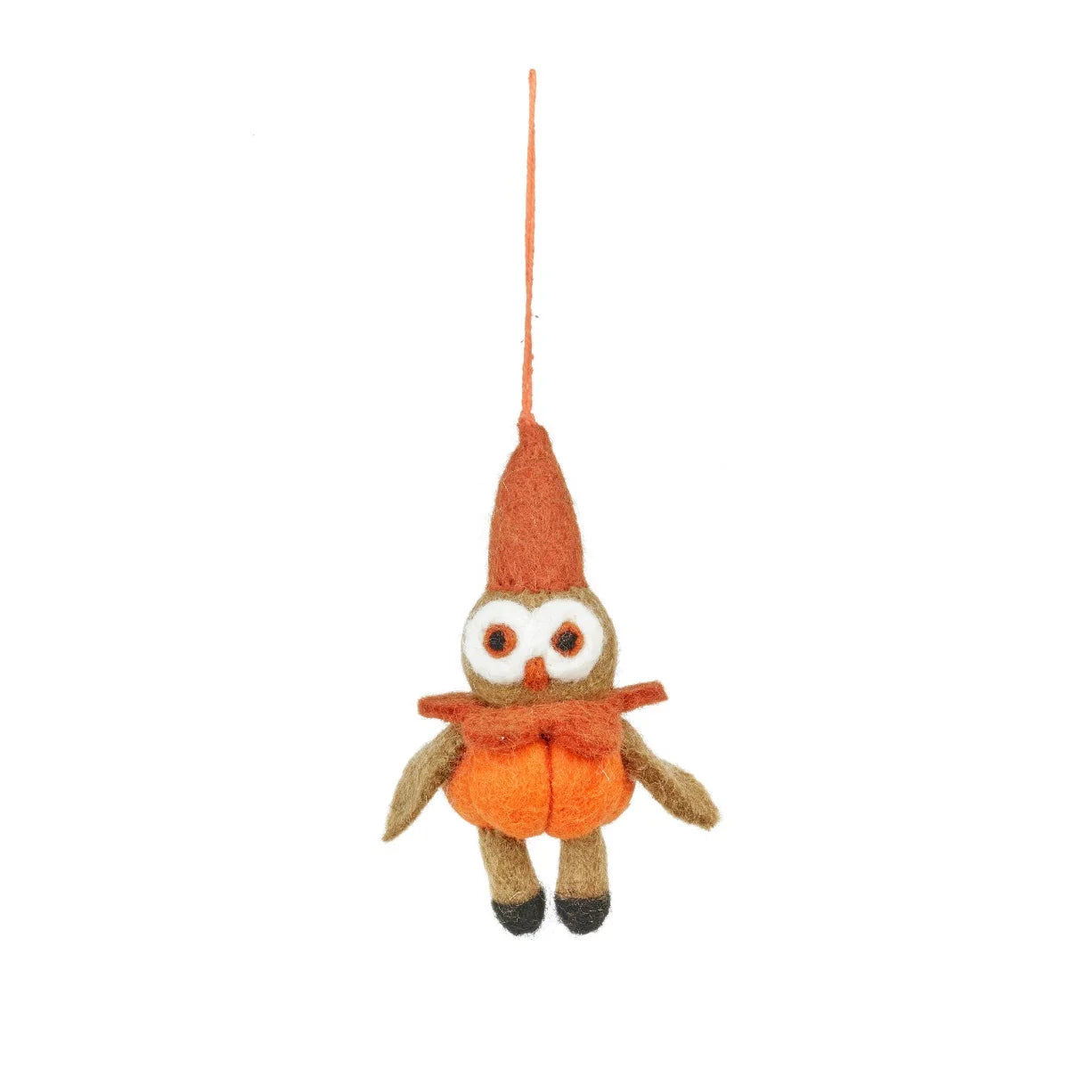 Handmade Felt Ozzy the Owl Autumnal Hanging Decoration