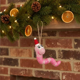Handmade Felt Wrigley the Worm Decoration