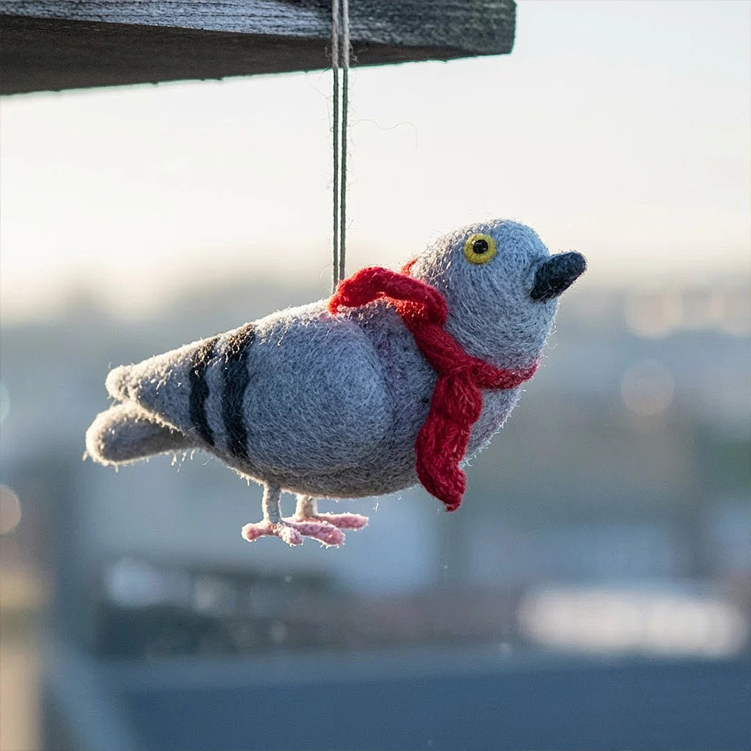 Handmade Pigeon with A Scarf Hanging Decoration
