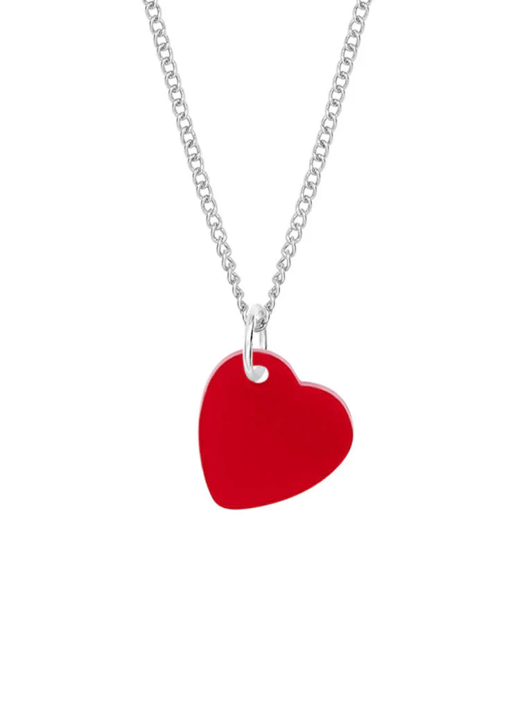Recycled Red Heart Charm Necklace by Tatty Devine - 2 colours