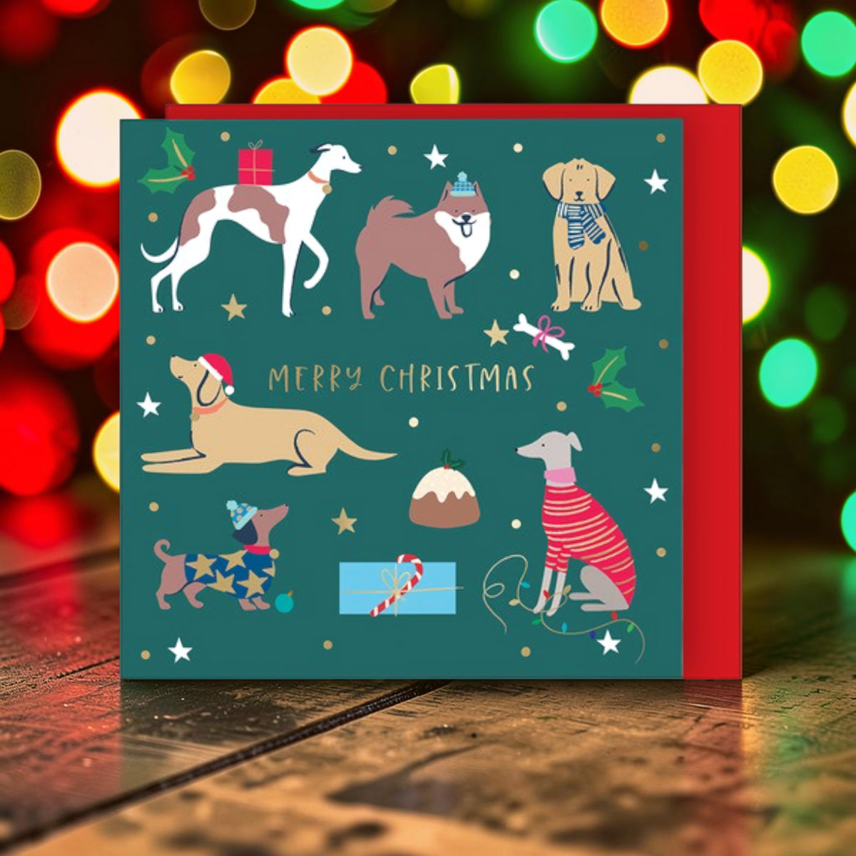 Christmas Dogs - pack of 8