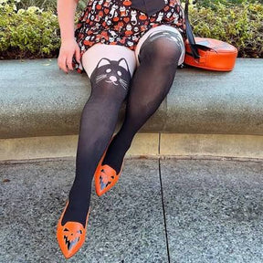Snag Tights Opaque Cat Tights - Witchful Thinking