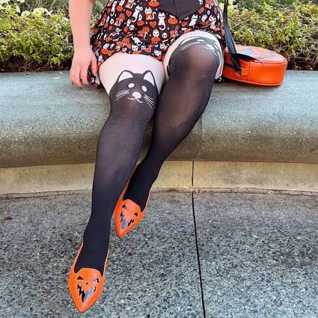 Snag Tights Opaque Cat Tights - Witchful Thinking