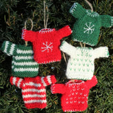 Pachamama Mini Christmas Jumper Decoration - Pack of 6