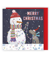 Snowman & Dog Cards- pack of 8