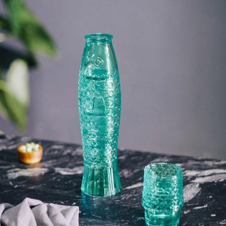 Mint Koi Glass Stacking Glass Set