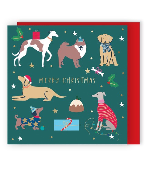 Christmas Dogs - pack of 8