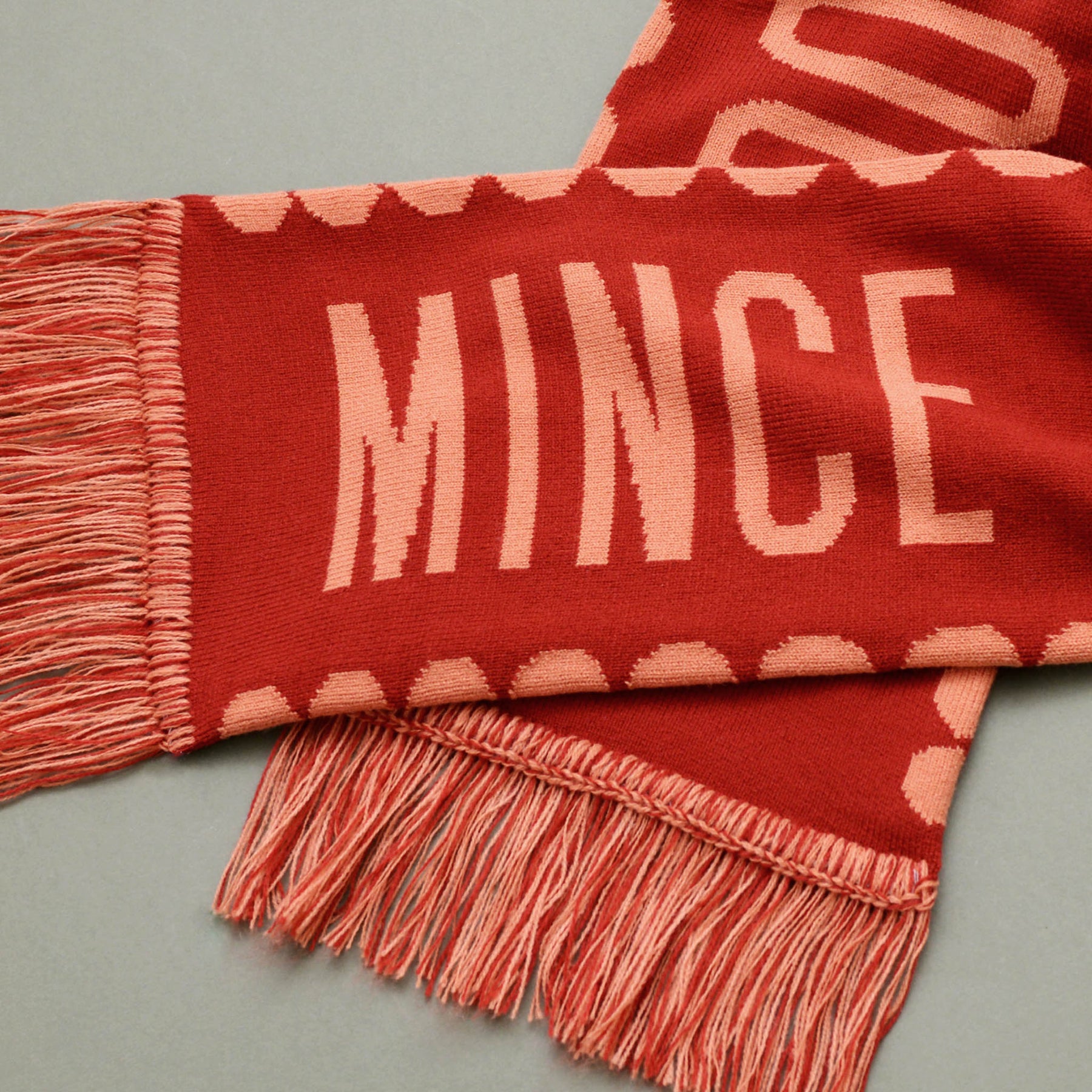 Mince Pie Appreciation Society - Rust Knitted Scarf