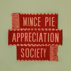 Mince Pie Appreciation Society - Rust Knitted Scarf