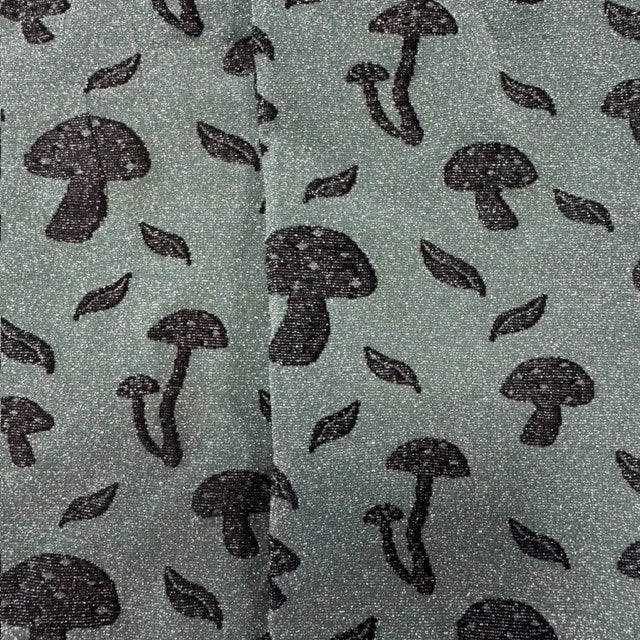 Snag Tights Sage Green Deathcap Mushroom Tights