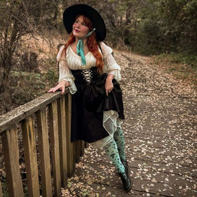 Snag Tights Sage Green Deathcap Mushroom Tights